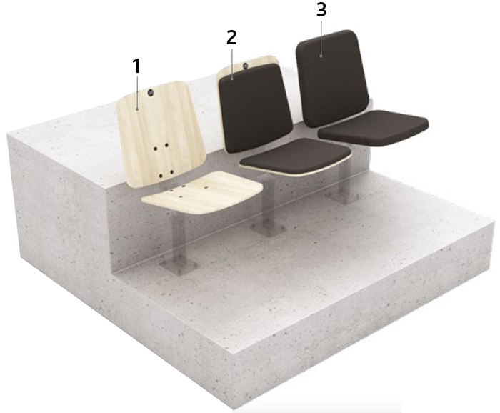 unisport elan läktarstol tabo