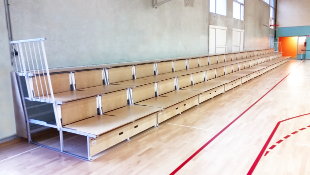 Foldable Bleachers unisport