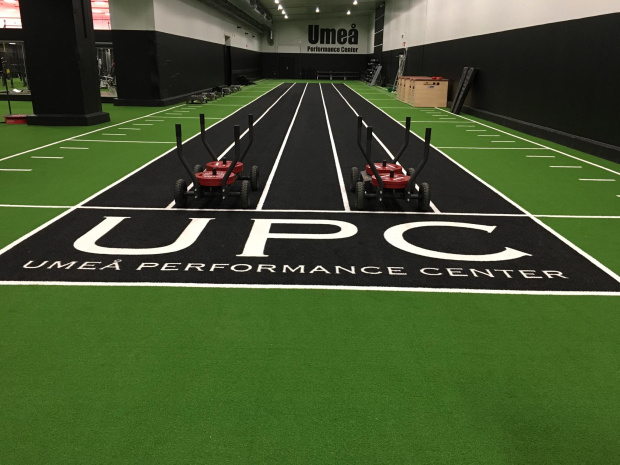 kunstgræs fitness løbebane unisport