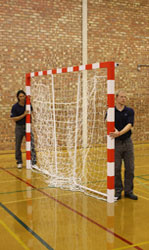 Competition Folding Aluminium Handball Goals by Unisport