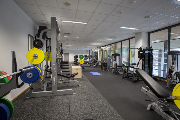 treningsrom gym gymmatte gymgulv støtdemping