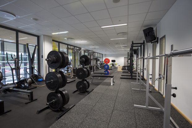 treningsrom gym gymmatte gymgulv støtdemping