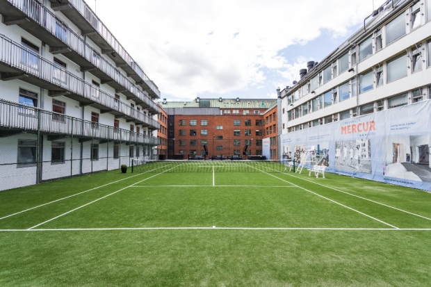 kunstgræs tennisbane fra unisport