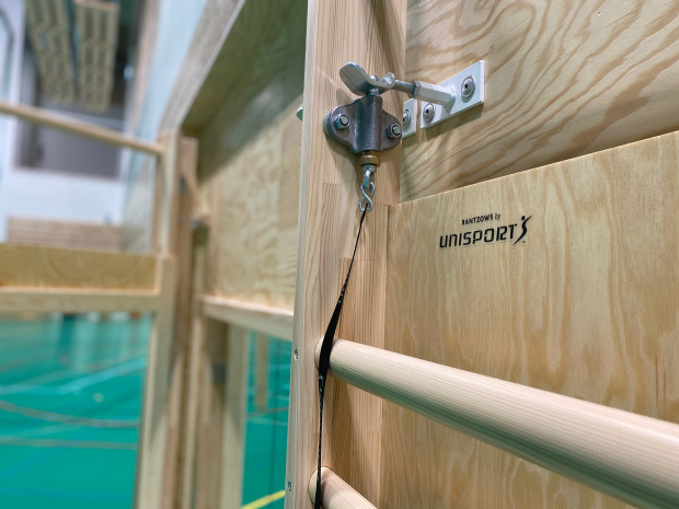 unisport sportgolv sporthall sporthallsinredning harlyckehallen