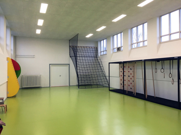 Vorbasse skole Innovative idrætsrum Ninja bane Unisport