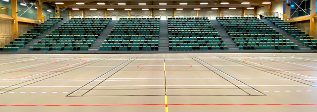unisport sportgolv sporthallsinredning furuborgshallen nykvarn