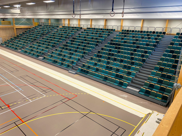 unisport sportgolv sporthallsinredning furuborgshallen nykvarn