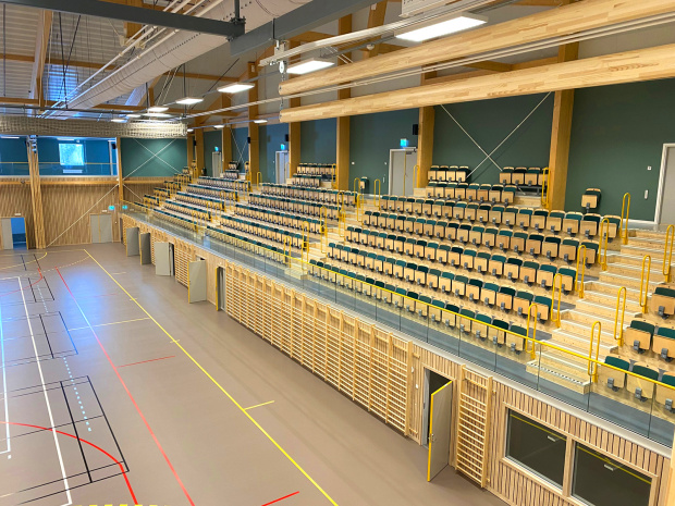 unisport sportgolv sporthallsinredning furuborgshallen nykvarn