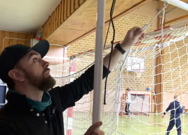 Inspektion handbollsmål