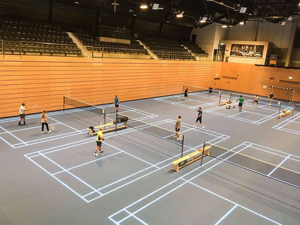 unisport glass floor multisports