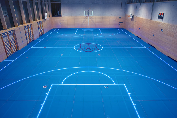 unisport glass floor multisports