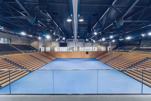 unisport glass floor multisports