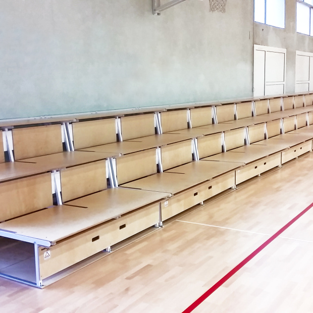 Foldable Bleachers unisport